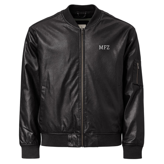 Leather Bomber Jacket - Mein Shop